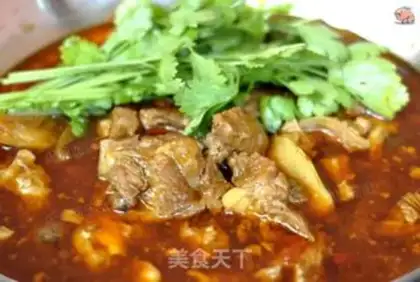 Make Red lamb hotpot step 11