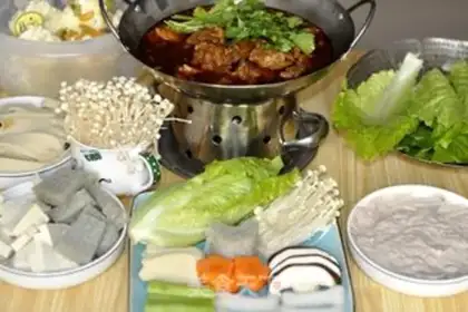 Make Red lamb hotpot step 12