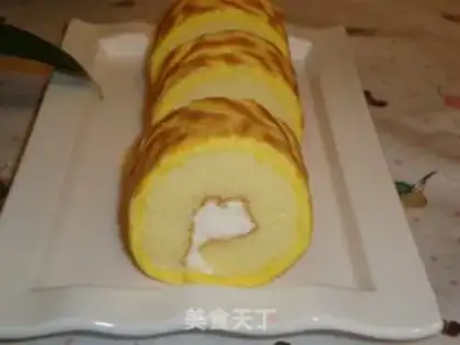 Make Tiger cake roll step 29