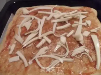 Make What a ham pizza step 5