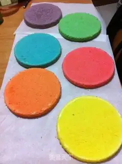 Make Rainbow cake step 7