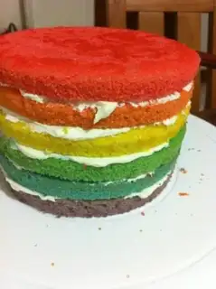 Make Rainbow cake step 10