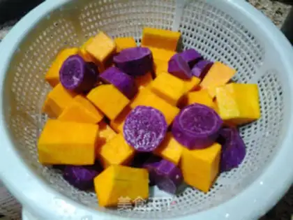 Make Potato pumpkin gruel step 0