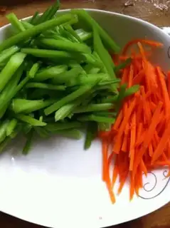 Make Celery and shrimp step 2