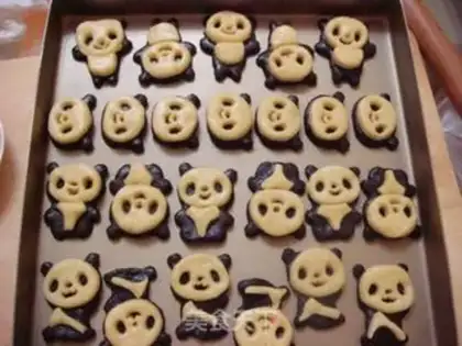 Make Sweet panda cookies step 8