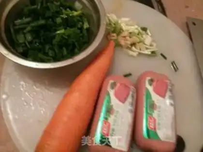 Make Carrot and ham step 0
