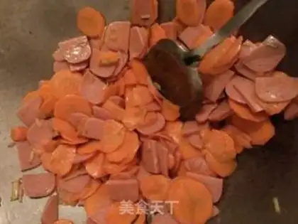 Make Carrot and ham step 4