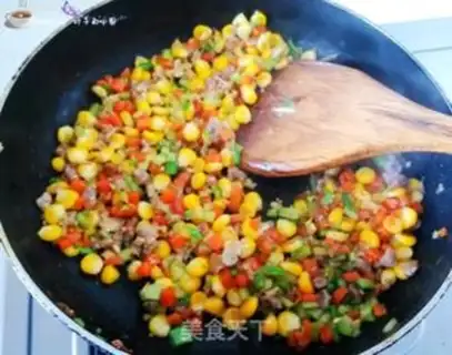 Make A flower for fried rice step 9