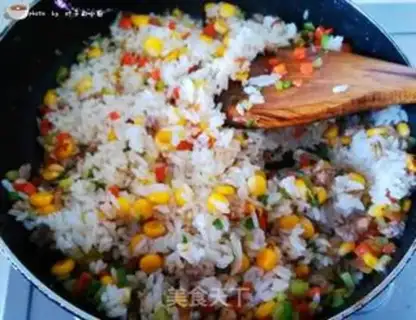 Make A flower for fried rice step 10