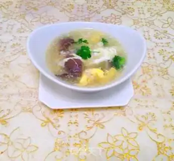 Make Mushroom egg soup step 10