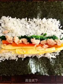 Make Sushi salmon step 2