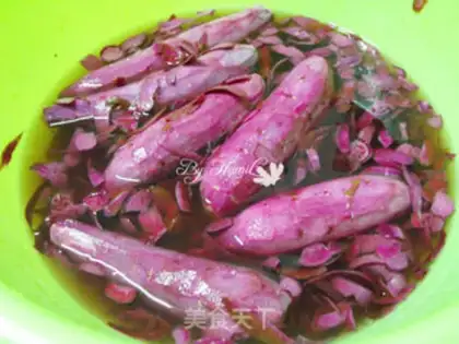 Make Purple potato silver ear soup step 1