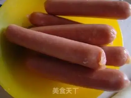 Make Milky hot dog rolls step 1