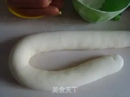 Make Milky hot dog rolls step 2