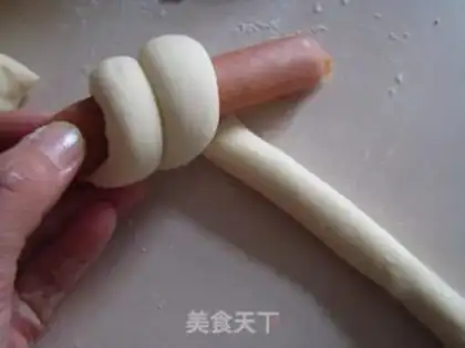 Make Milky hot dog rolls step 6