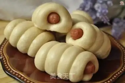 Make Milky hot dog rolls step 10