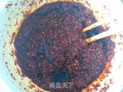 Make Spicy red oil step 5
