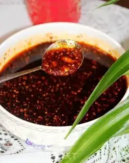 Make Spicy red oil step 9