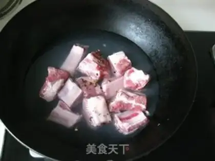 Make Onions burn ribs step 1