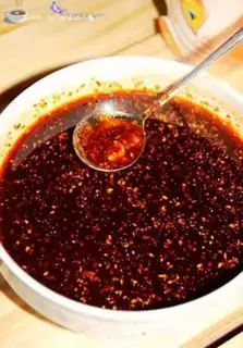 Make Spicy red oil step 10