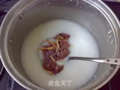 Make Pork porridge step 2
