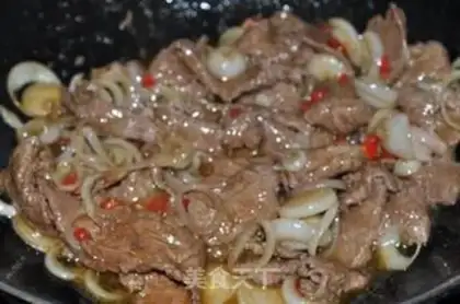 Make Sour onion beef step 7
