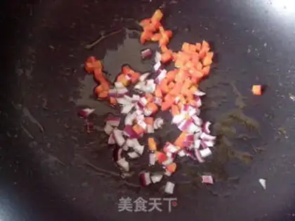 Make Fire Mountain fried rice step 5