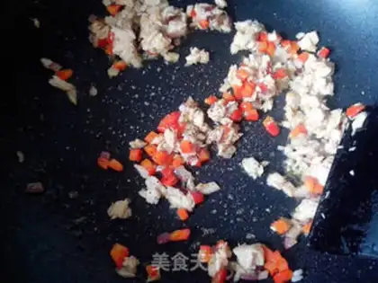 Make Fire Mountain fried rice step 7