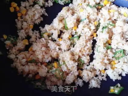 Make Curry Autumn fried rice step 10