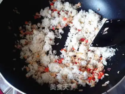 Make Fire Mountain fried rice step 8