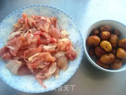 Make Chestnut roast chicken step 1