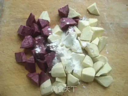 Make Honeyed potatoes step 1