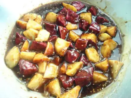 Make Honeyed potatoes step 5