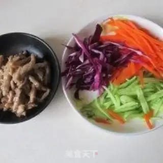 Make Frozen chicken silk potato powder step 8