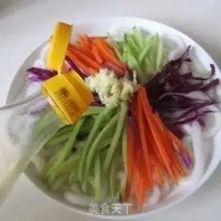 Make Frozen chicken silk potato powder step 10