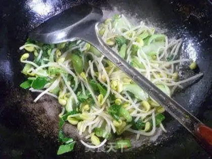 Make The green cuisine sprouts step 6