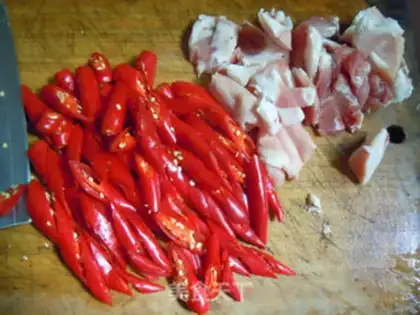 Make Meatloaf chili step 1