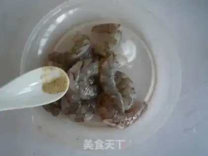 Make Shrimp fruit salad step 1