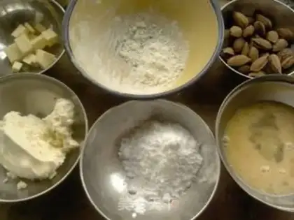 Make Butter cheese almond pie step 5