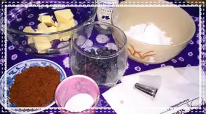 Make Blueberry, black gallon cookies step 0