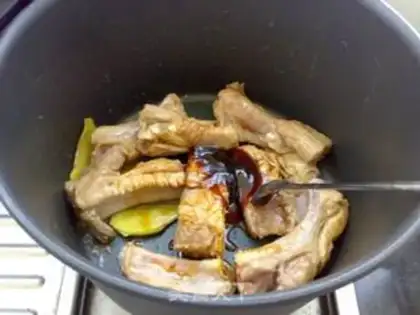Make Fork saline ribs step 6