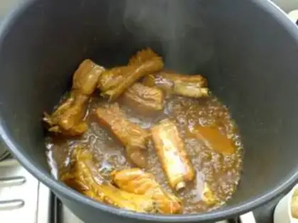 Make Fork saline ribs step 9