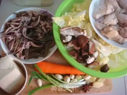 Make Big cabbage seafood step 0