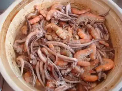 Make Big cabbage seafood step 6