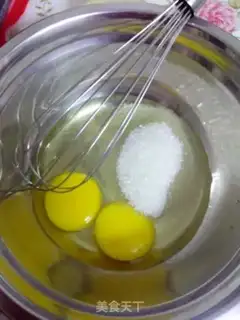 Make Black sesame egg rolls step 1