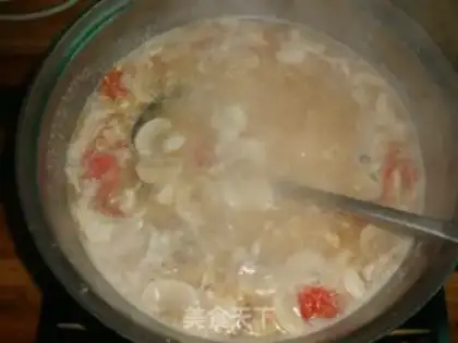 Make Mushroom egg soup step 3