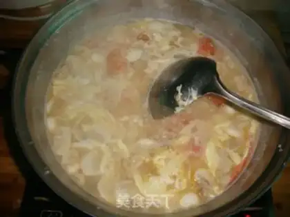 Make Mushroom egg soup step 5