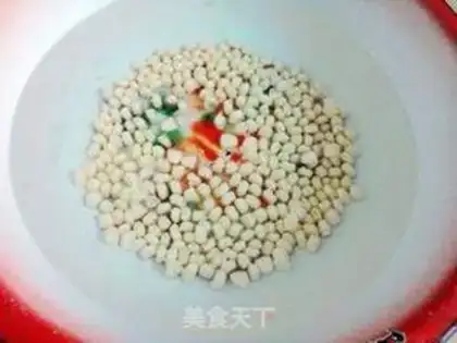 Make Corn egg porridge step 0