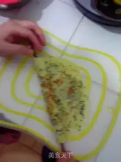 Make Black sesame egg rolls step 9