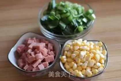 Make Ham sausage fried rice step 0